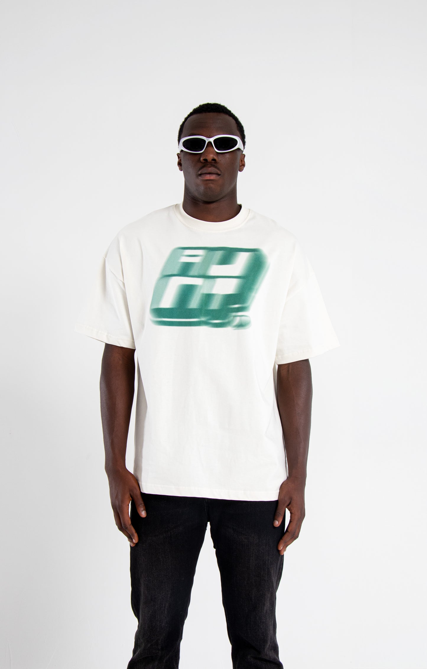 AUNT FADED GREEN LOGO TEE