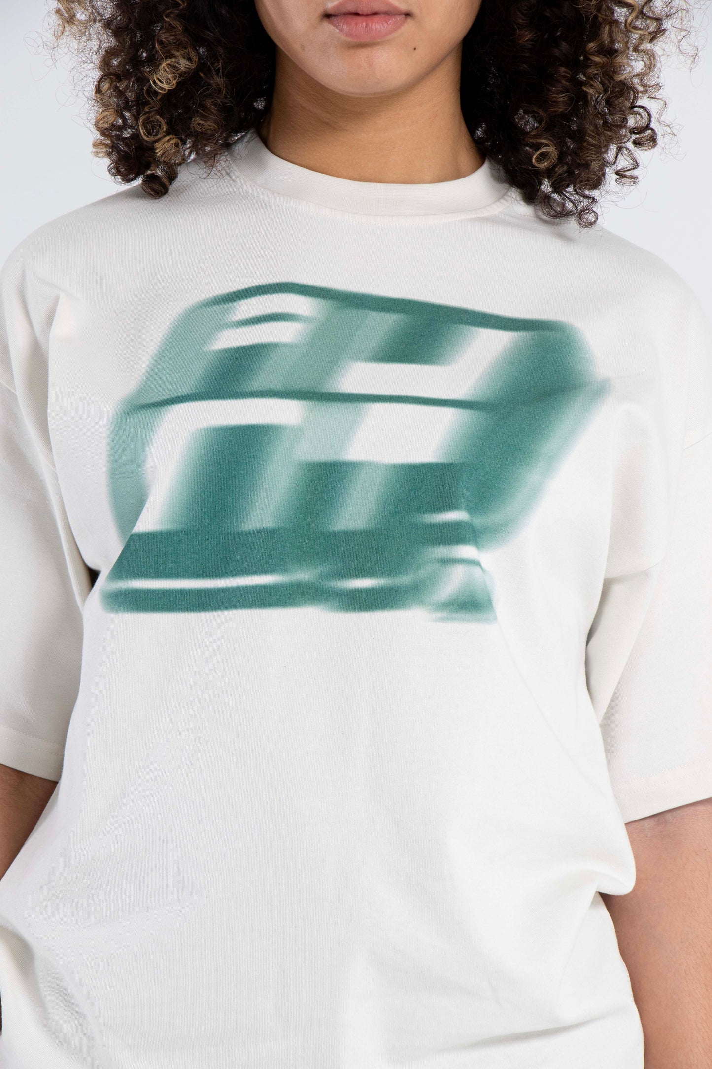 AUNT FADED GREEN LOGO TEE