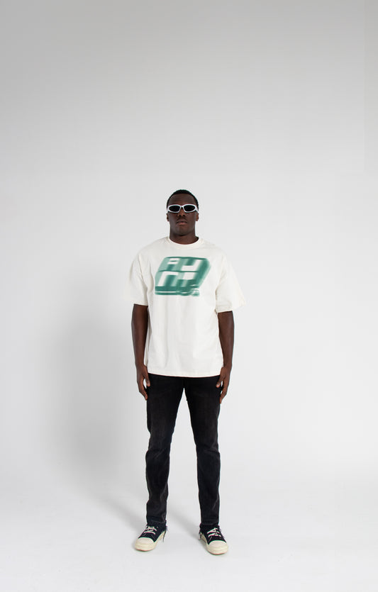 AUNT FADED GREEN LOGO TEE
