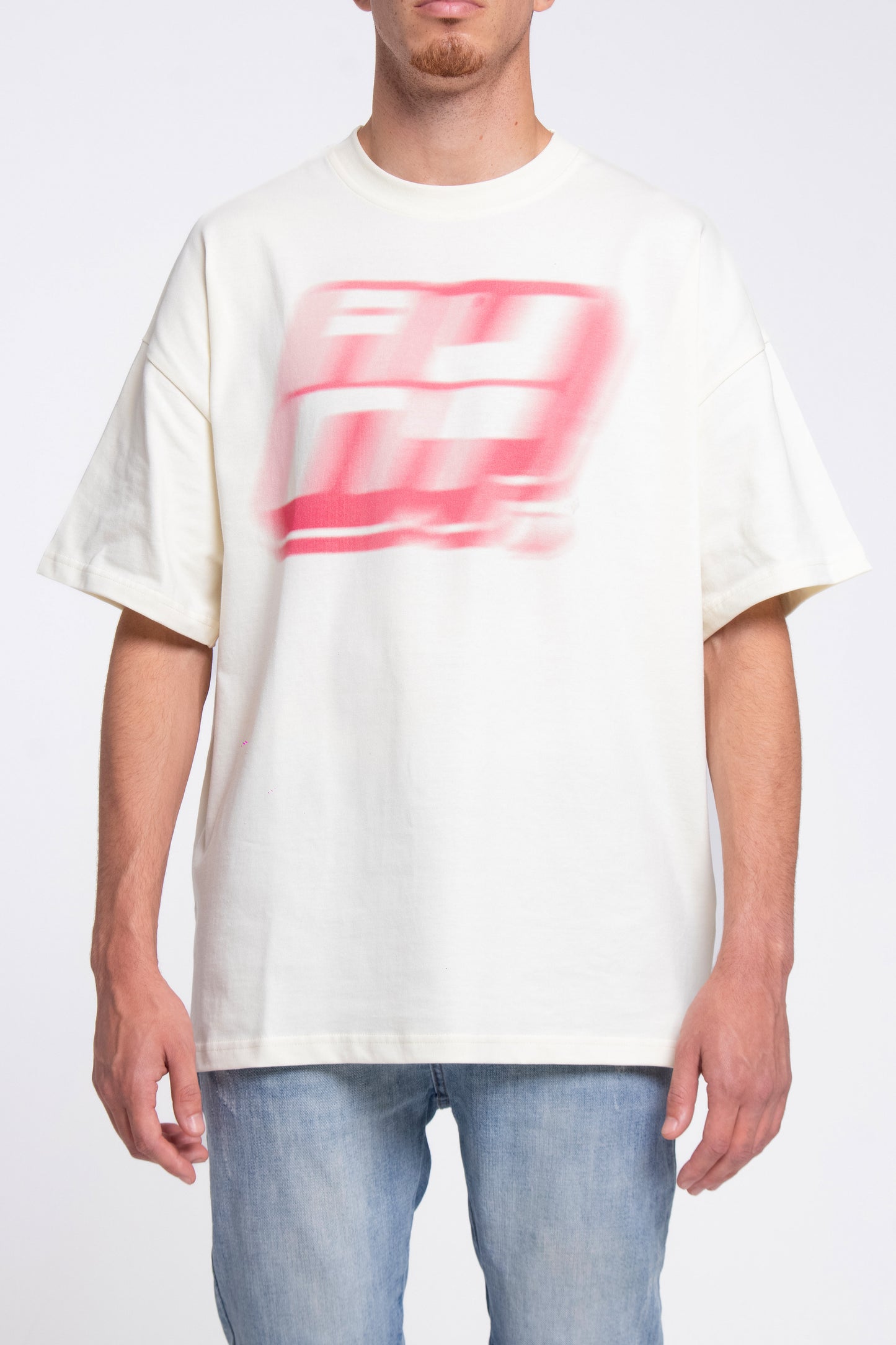 AUNT FADED PINK LOGO TEE